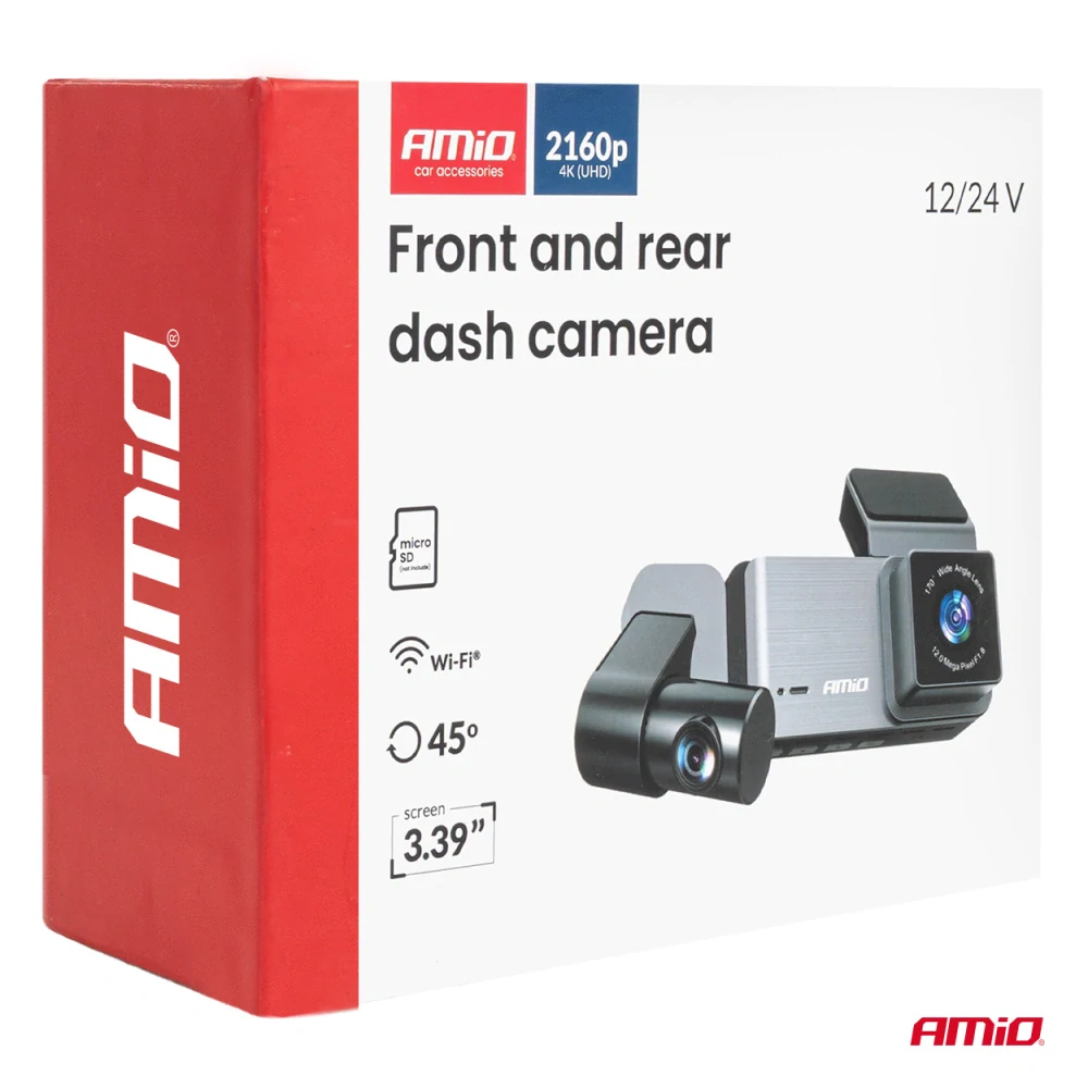 Triple kamera do auta se zadní a interiérovou kamerou 4K + 1K + 2K WLAN WIFI UHD 512 GB AMIO