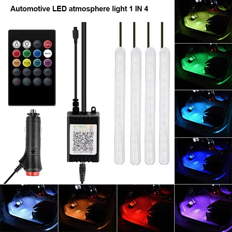 LED ambientní osvětlení RGB 12V (4 pásky)