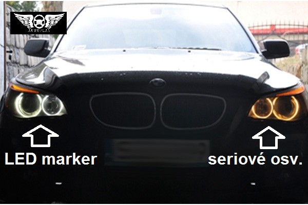 LED MARKER BMW, ANGEL EYES BMW H8 GOLD 20W. E82,E90,E92,E93, X1 E84, X5 E70, X6 E71, Z4 E89, 20W