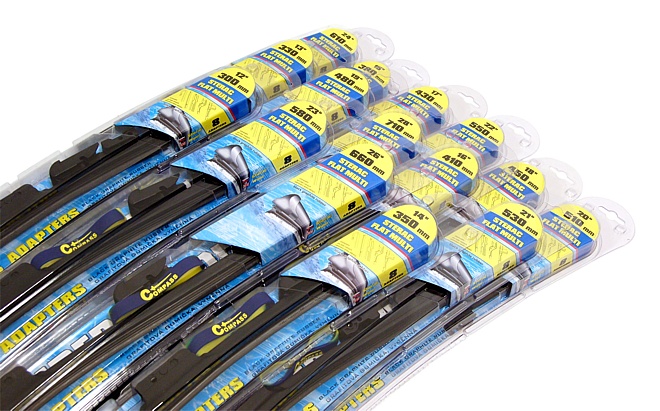 Stěrač FLAT MULTI 380mm - 8 adaptérů