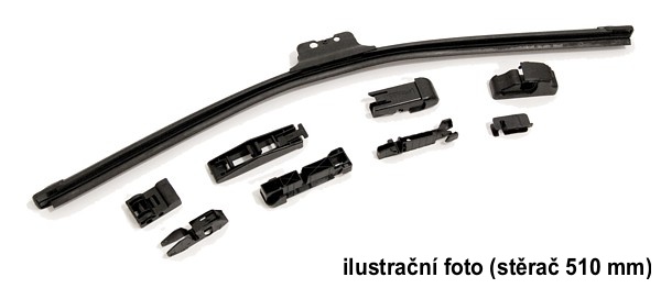 Stěrač FLAT MULTI 480mm - s adaptéry