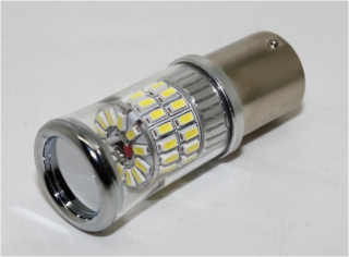 TURBO LED 12-24V s paticí BA15S, 48W červená