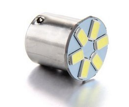LED žárovka 12V s paticí BAY15D (dvouvlákno) bílá, 6LED/5630SMD