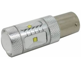 CREE LED BAY15D 12-24V, 30W (6x5W) červená
