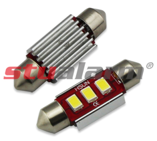 LED žárovka 12V s paticí sufit(36mm), 3LED/5630SMD s chladičem