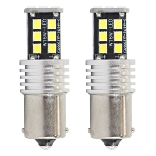 LED žárovka 12V s paticí BA15s bílá, 15LED/3SMD