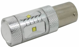 CREE LED BA15S 12-24V, 30W (6x5W) oranžová