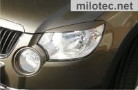 Mračítka předních světel Škoda Yeti (2009 - 2013) - černé - Milotec