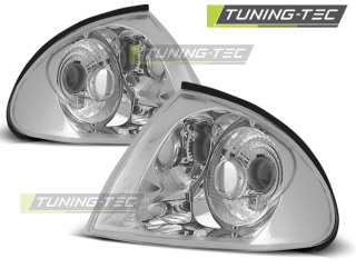 PŘEDNÍ BLINKRY BMW E46 SEDAN, TOURING, 1998-2001, ČIRÉ, CHROM 2