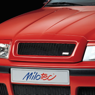 Maska Milotec s černou mřížkou, Škoda Octavia Facelift