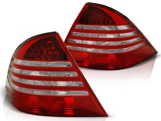 Zadní světla, lampy Mercedes W220, S class, 1998-2005, bílé, červené