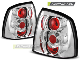 ZADNÍ SVĚTLA, LAMPY OPEL ASTRA G 3/5DVEŘ., 1998-2004, ČIRÉ, CHROM