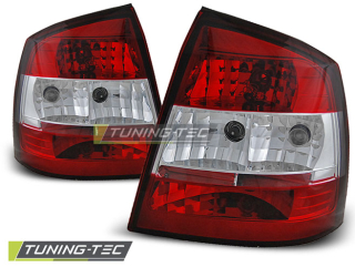 ZADNÍ SVĚTLA, LAMPY OPEL ASTRA G 3/5DVEŘ., 1998-2004, ČIRÉ, ČERVENÉ
