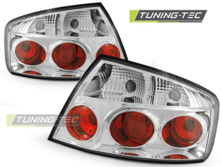 ZADNÍ SVĚTLA, LAMPY PEUGEOT 407 SEDAN, 2004-, ČIRÉ, CHROM