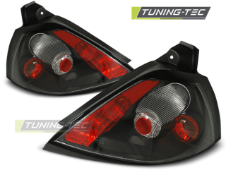 ZADNÍ SVĚTLOMETY, SVĚTLA, LAMPY RENAULT MEGANE HATCHBACK, 2003-2005, ČIRÉ, ČERNÉ BLACK