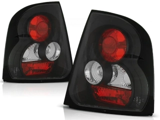ZADNÍ SVĚTLOMETY, LAMPY ŠKODA OCTAVIA 1 SEDAN, 1996-2000, ČIRÉ, ČERNÉ BLACK