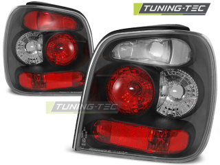 ZADNÍ SVĚTLA, LAMPY VOLKSWAGEN POLO 6N, 1994-1999, ČIRÉ, ČERNÉ BLACK