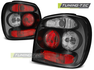 ZADNÍ SVĚTLA, LAMPY VOLKSWAGEN POLO 6N2, 1999-2001, ČIRÉ, ČERNÉ BLACK