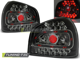 Zadní světla Audi A3 8L 96-00 - krystal/černé LED