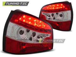 ZADNÍ SVĚTLA, LAMPY LED AUDI A3, 1996-2000, ČIRÉ, ČERVENÉ