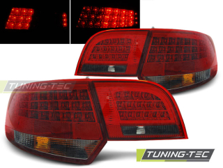 ZADNÍ SVĚTLA LED, AUDI A3, SPORTBACK 8P 2004-2008, ČERVENÉ
