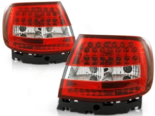 Zadní světla, lampy LED Audi A4, 1995-2000, sedan, čiré, červené