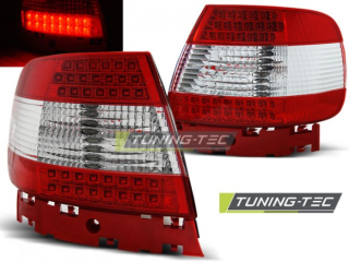 Zadní světla Audi A4 95-00 sedan - krystal/červené LED