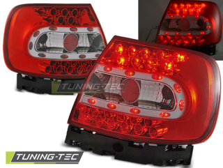 Zadní světla, lampy LED Audi A4, 1995-2000, sedan, čiré, červené