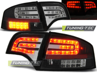 Zadní světla Audi A4 05-08 sedan - krystal/černé LED