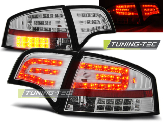 ZADNÍ SVĚTLA, LAMPY LED AUDI A4, 2005-2008, SEDAN, ČIRÉ, CHROM