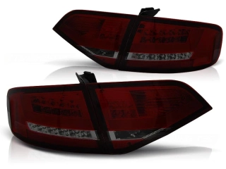 Zadní světla, světlomety, lampy Audi A4 B8 sedan, 2008-2011, LED bar, červené, kouřové