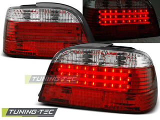 Zadní světla BMW E38 95-02 - krystal/červené LED