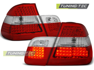 Zadní světla BMW E46 Lim. 02-04 - krystal/červené LED
