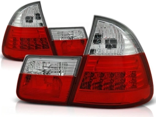 Zadní světla, lampy LED BMW E46, 1999-2005, combi, čiré, červené