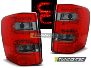 Zadní světla LED, Jeep Grand Cherokee, 1999-2005, červené, kouřové LDCH09