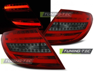Zadní světla Mercedes Benz W204 C-Klasse sedan 07-10 - kouřové/červené LED