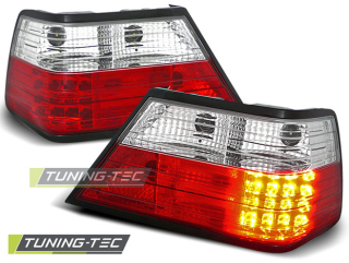 Zadní světla Mercedes Benz W124 E-Klasse 84-95 - krystal/červené LED