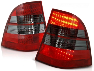 Zadní světla Mercedes Benz ML W163 98-05 - kouřové/červené LED