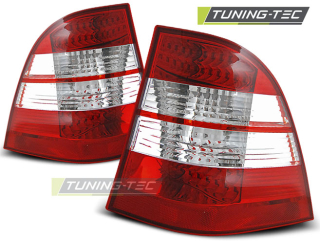 Zadní světla Mercedes Benz ML W163 98-05 - krystal/červené LED