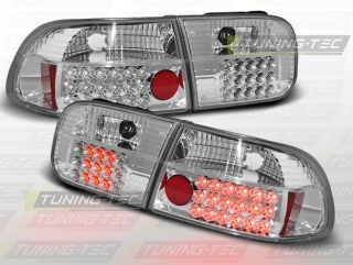Zadní světla Honda Civic 91-95 2/4dv. - krystal/chrom LED