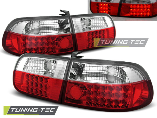 Zadní světla, lampy LED Honda Civic, 1991-1995, 3dveře, čiré, černé