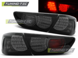 Zadní světla Mitsubishi Lancer 8 sedan 08-11 - černé/kouřové LED