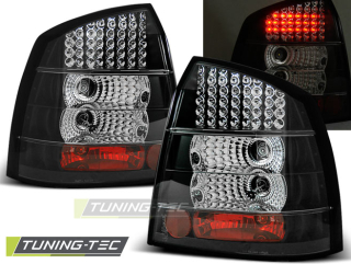 Zadní světla Opel Astra G 3/5dv. 98-04 - krystal/černé LED