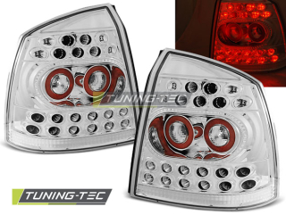 Zadní světla Opel Astra G 3/5dv. 98-04 - krystal/chrom LED