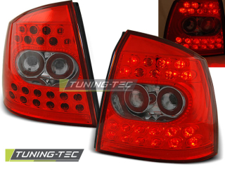 Zadní světla Opel Astra G 3/5dv. 98-04 - krystal/červené LED