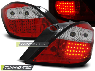 Zadní světla Opel Astra H 5D 04-09 - krystal/červené LED