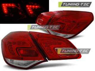 Zadní světla Opel Astra J HTB 09+ červená/ krystal LED BAR
