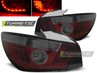 ZADNÍ SVĚTLA, LAMPY LED SEAT IBIZA 6J 3DVEŘ., 2008-, KOUŘOVÉ, ČERVENÉ