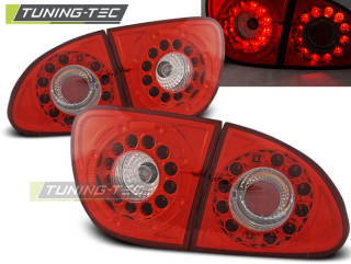 Zadní světla Seat Leon 98-05 - krystal/červené LED