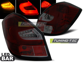 Zadní světla Škoda Fabia II 07- červená/ kouřová LED BAR
